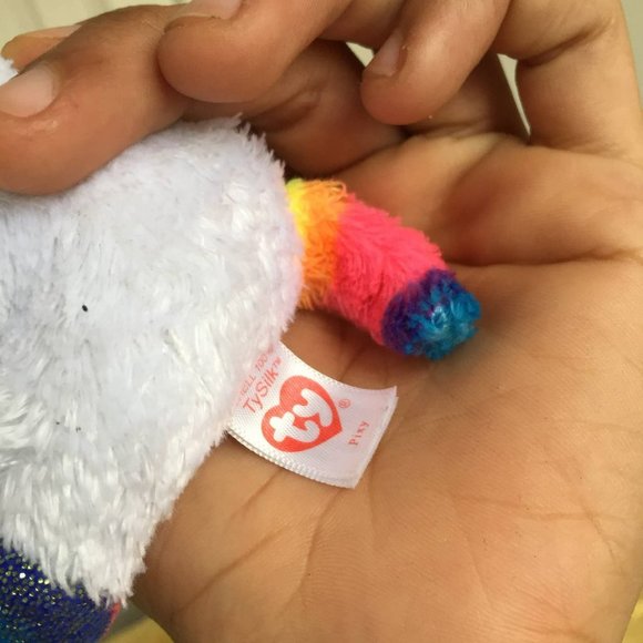 White Pony Ty Plush - Picture 5 of 6